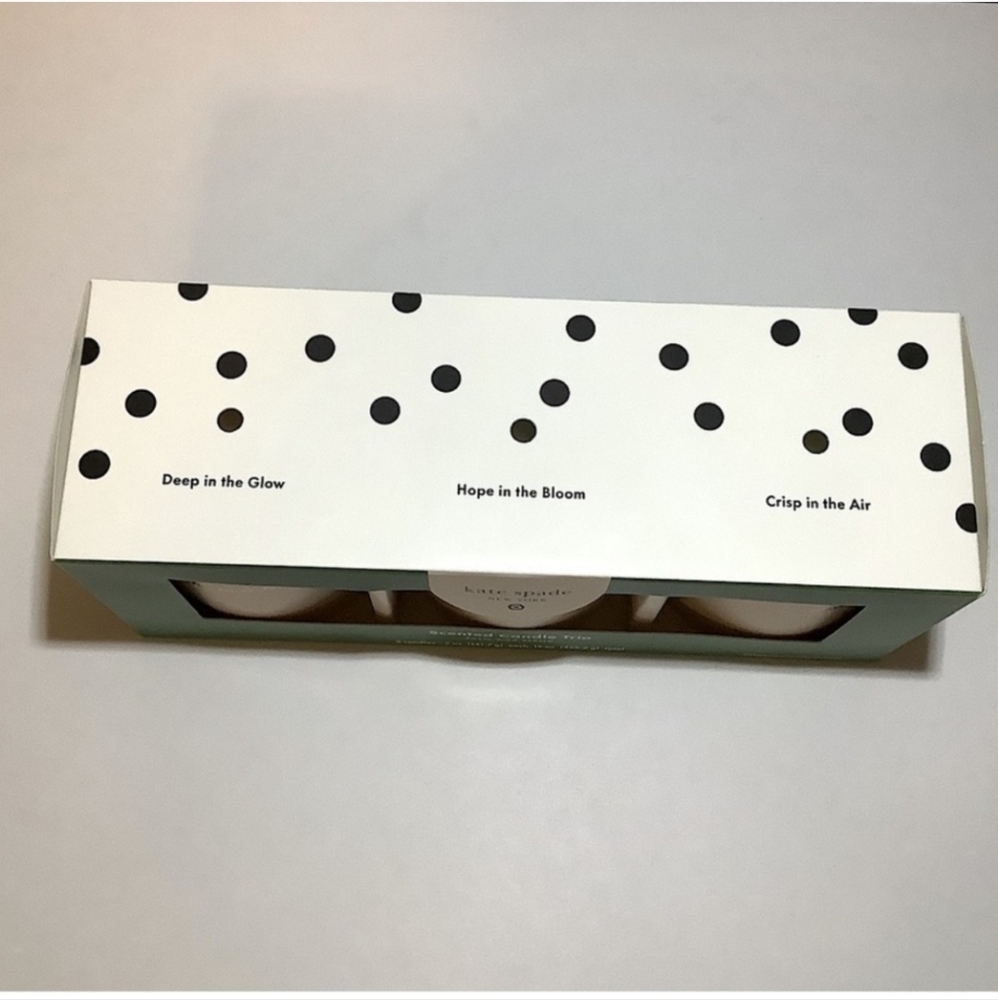 Kate Spade X Target 3ct Sented Ceramic Jar Candle Set Cream/Green/ Pink/Blue - Picture 6 of 8